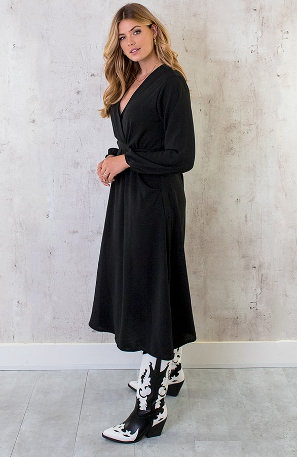 Midi Pocket Dress Zwart – shoparchief, foto 6