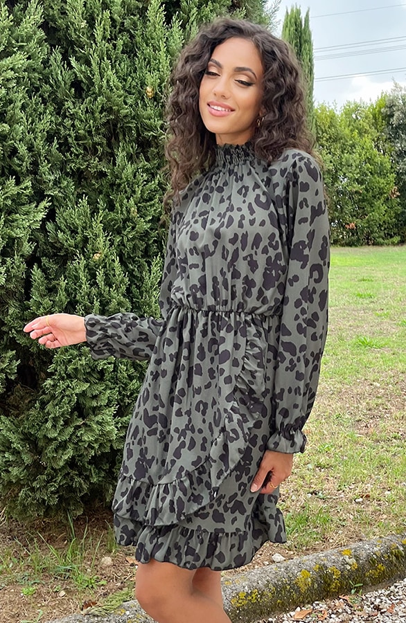 Overslag Col Jurk Leopard Army – shoparchief, foto 3