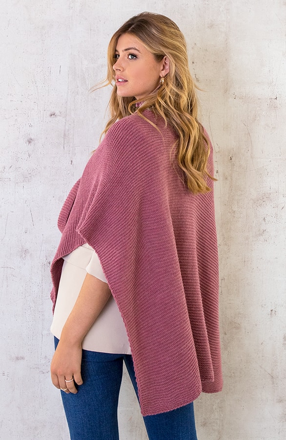 Overslag Poncho Dust Roze – shoparchief, foto 3