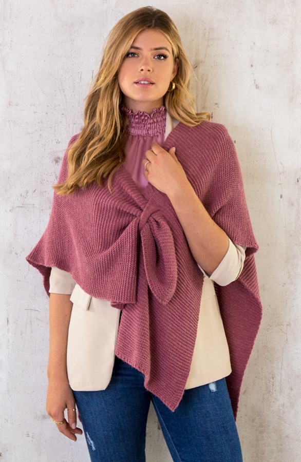Overslag Poncho Dust Roze – shoparchief, foto 2