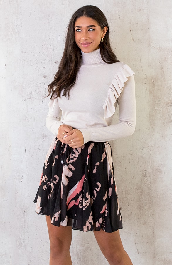 Ruffle Col Top Offwhite – shoparchief, foto 11
