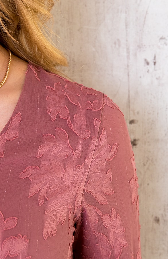 Print Jurk Bloemen Dust Roze – shoparchief, foto 6