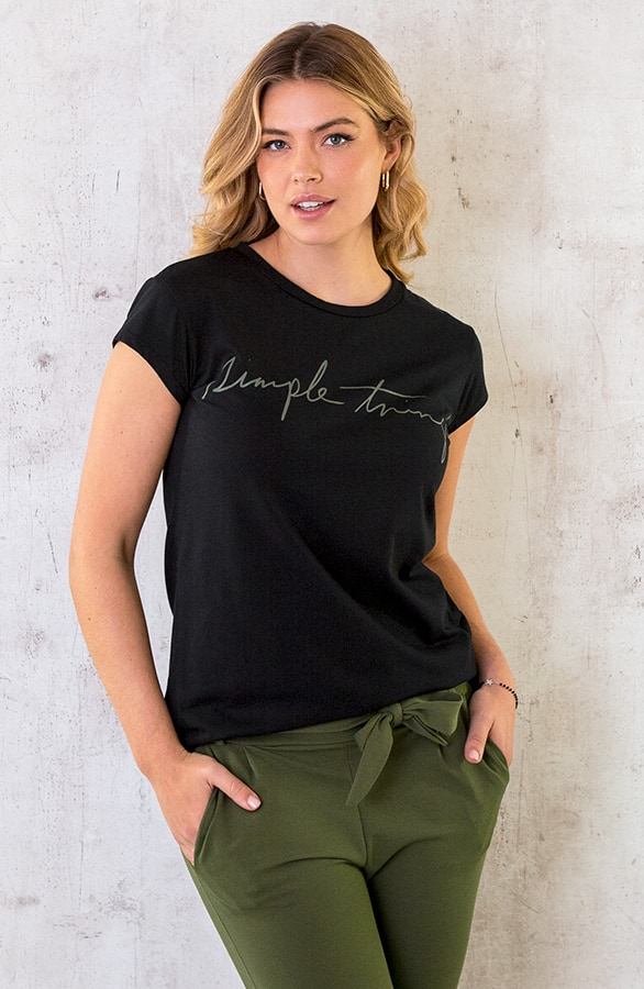 Simple Things Top Zwart Groen – shoparchief, foto 2