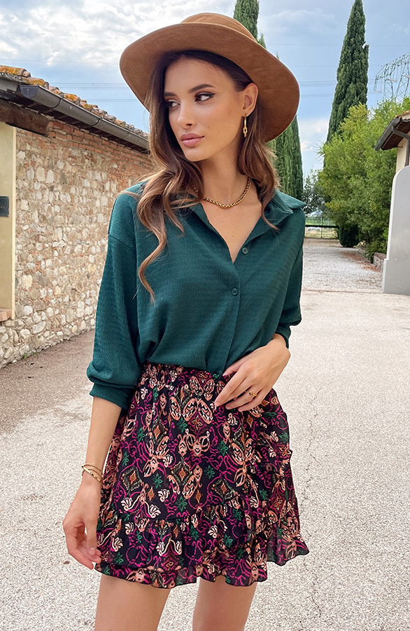 Smocked Blouse Smaragd – shoparchief, foto 6