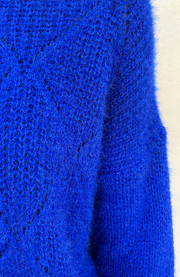 Soft Trui Geruit Kobalt – shoparchief, foto 6