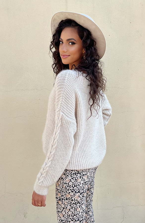 Soft Trui Kabelpatroon Beige – shoparchief, foto 10