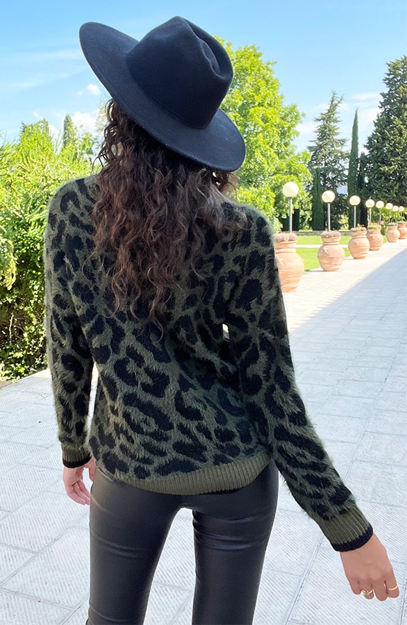 Soft Trui Panterprint Army – shoparchief, foto 9