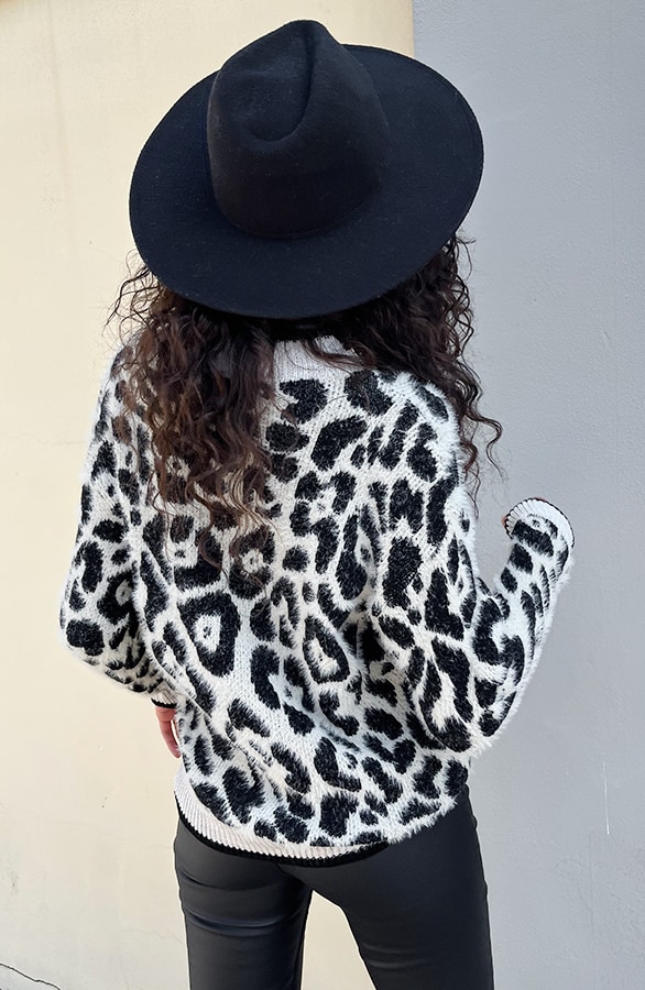 Soft Trui Panterprint Ecru – shoparchief, foto 5