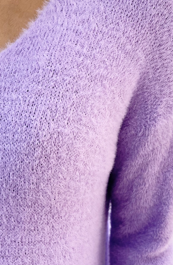 Soft Trui Slim Fit Lila – shoparchief, foto 9
