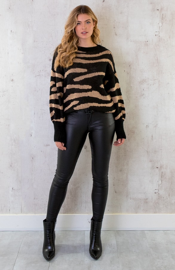 Zebra Trui Camel – shoparchief, foto 8