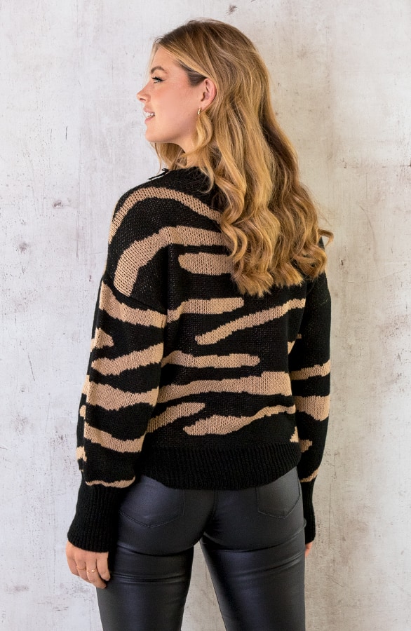 Zebra Trui Camel – shoparchief, foto 6