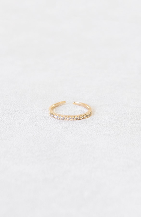 Alliance Ring Met Strasstenen Goud – shoparchief