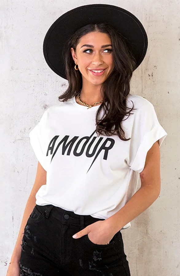 Amour Bliksem Top Zwart – shoparchief
