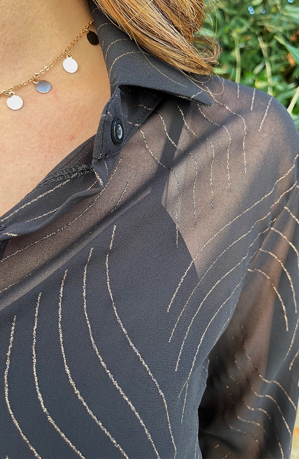 Blouse Met Gouden Print – shoparchief, foto 8