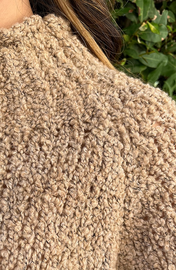 Boucle Oversized Tuniek Camel – shoparchief, foto 5
