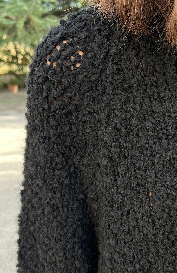 Boucle Oversized Tuniek Zwart – shoparchief, foto 6