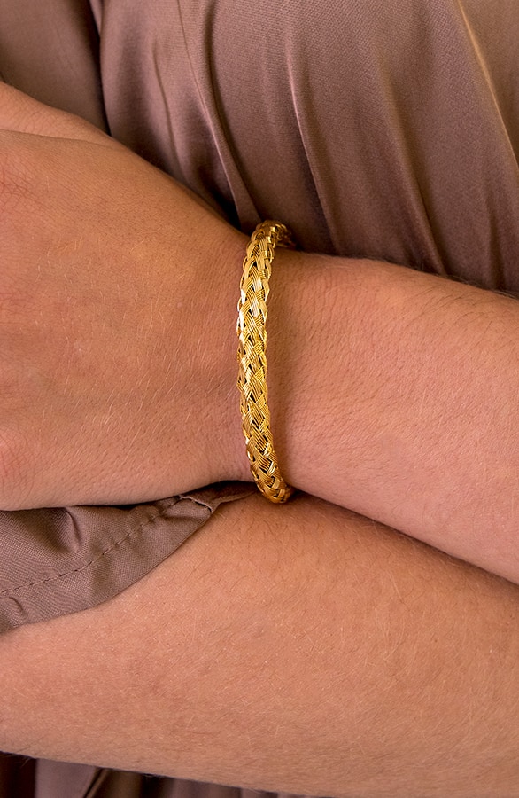 Braided Bangle Goud – shoparchief, foto 2