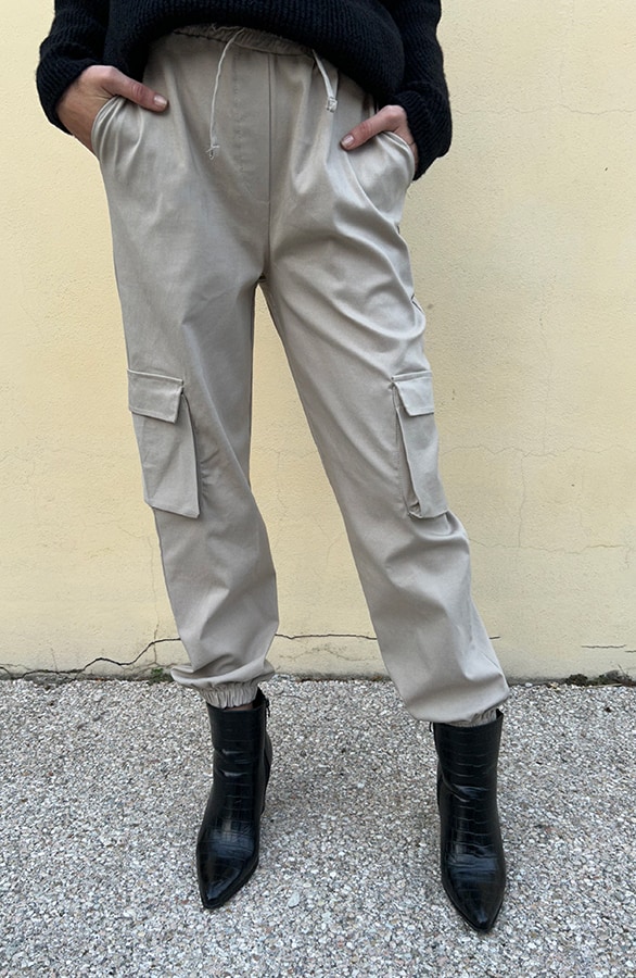 Cargo Pants Beige – shoparchief, foto 6
