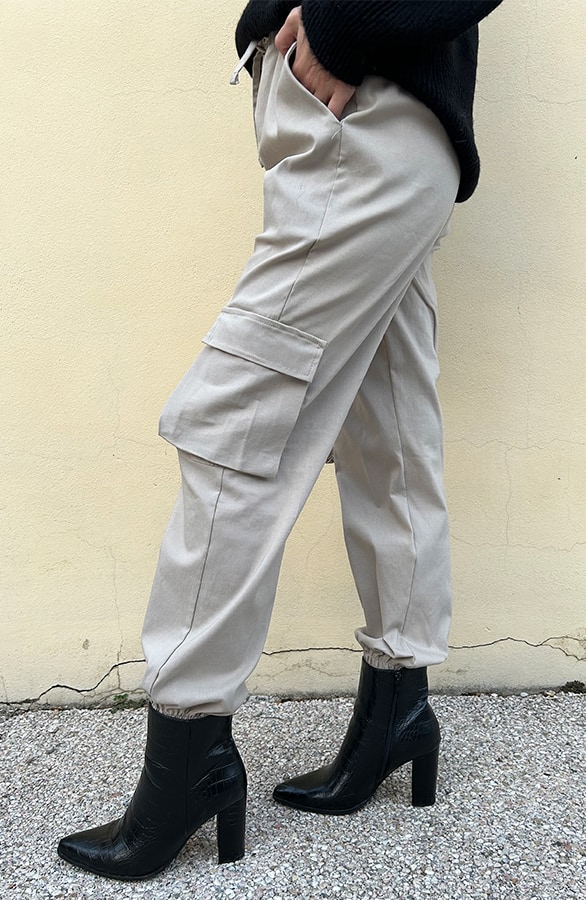 Cargo Pants Beige – shoparchief, foto 7