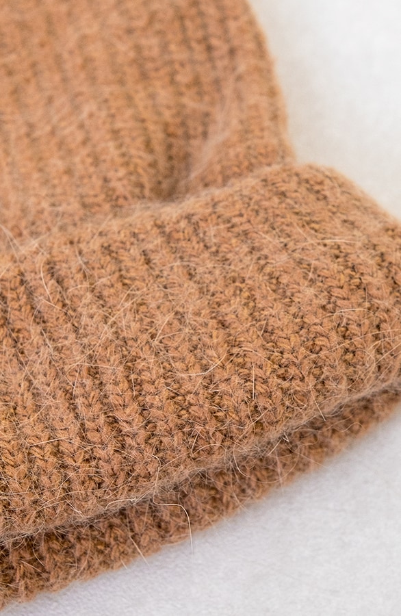 Dames Beanie Camel – shoparchief, foto 6