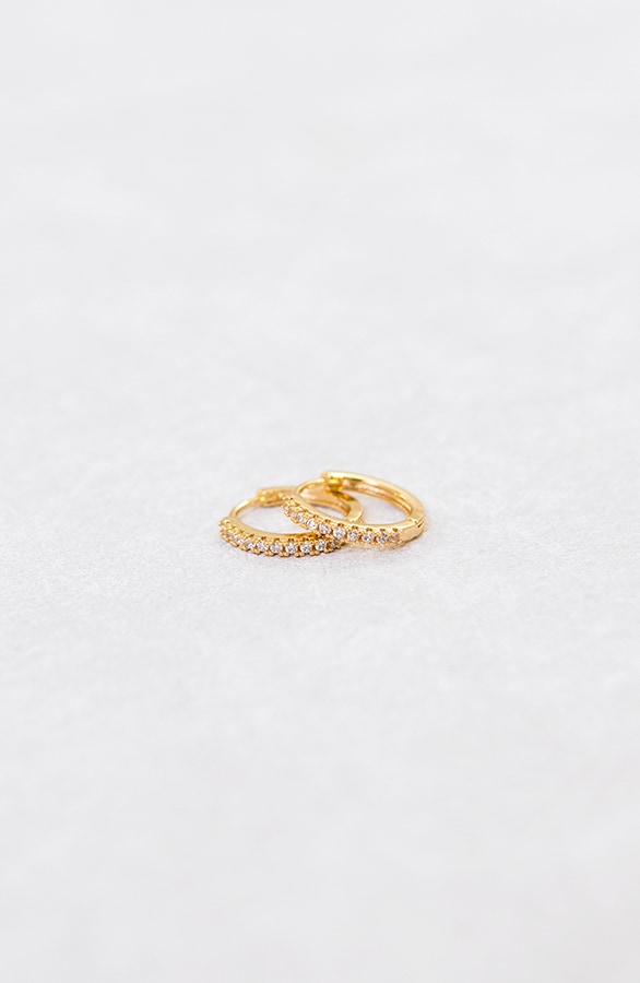 Diamanten Creolen Klein Goud – shoparchief
