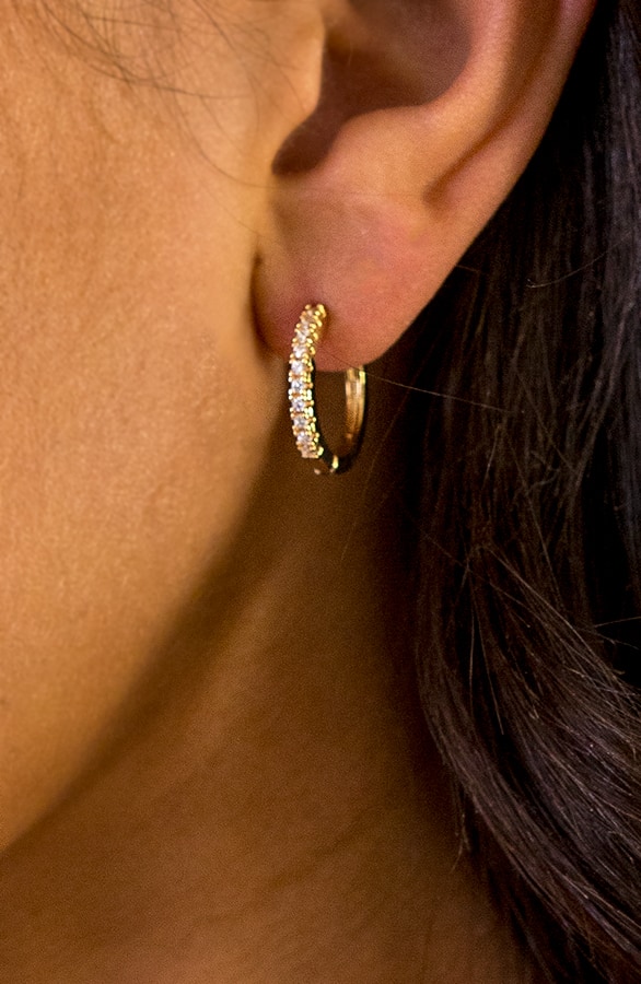 Diamanten Creolen Klein Goud – shoparchief, foto 3