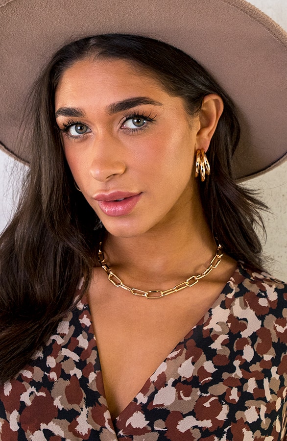 Fancy Schakel Ketting Goud – shoparchief, foto 2