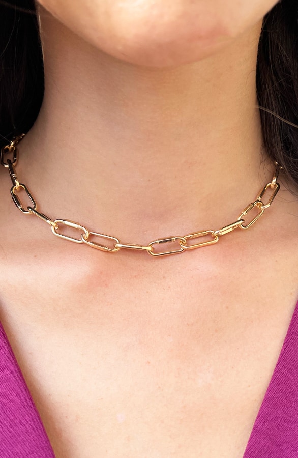 Fancy Schakel Ketting Goud – shoparchief, foto 3