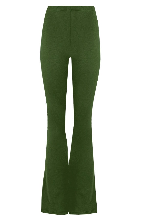 Flared Broek Uni Groen – shoparchief