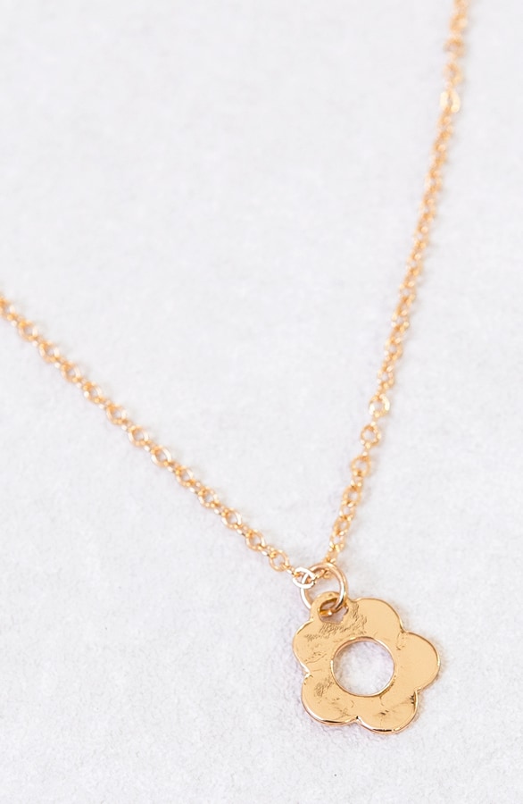 Flower Open Ketting Goud – shoparchief, foto 3