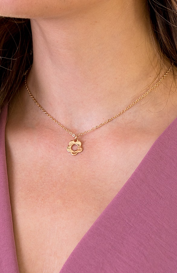 Flower Open Ketting Goud – shoparchief
