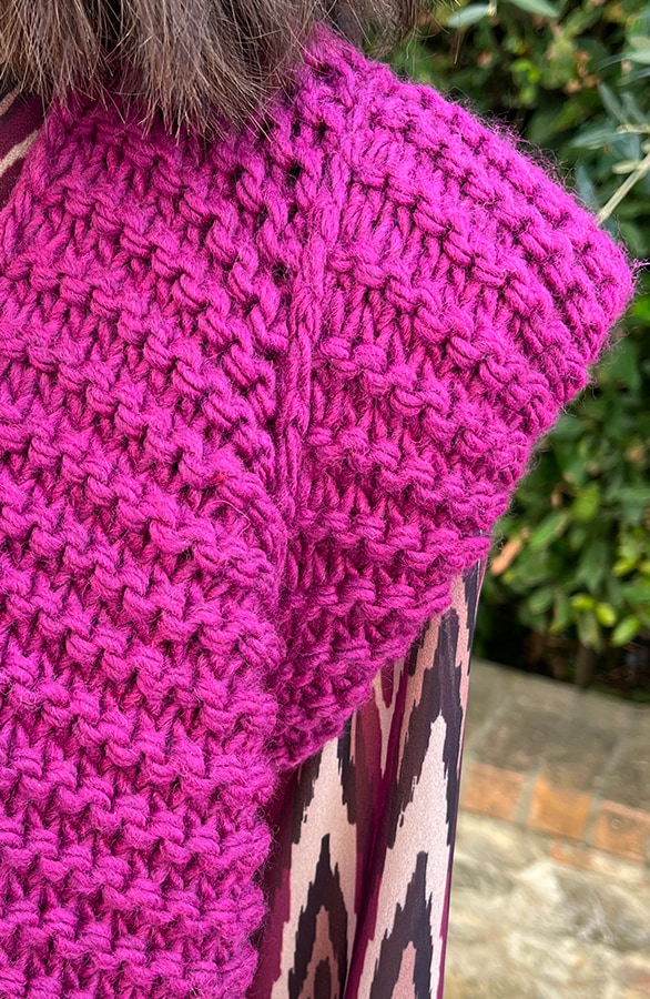 Gebreid Gilet Magenta – shoparchief, foto 5