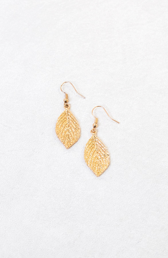 Leaves Oorbellen Gold – shoparchief, foto 3