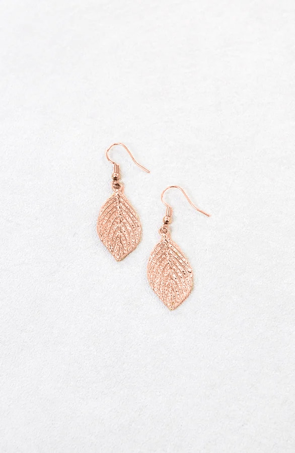 Leaves Oorbellen Rose – shoparchief