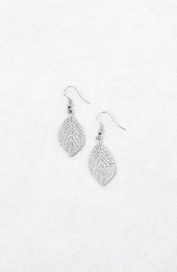 Leaves Oorbellen Zilver – shoparchief