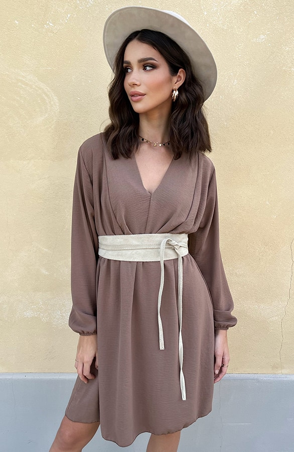 Limited Jurk Chicago Taupe – shoparchief, foto 5