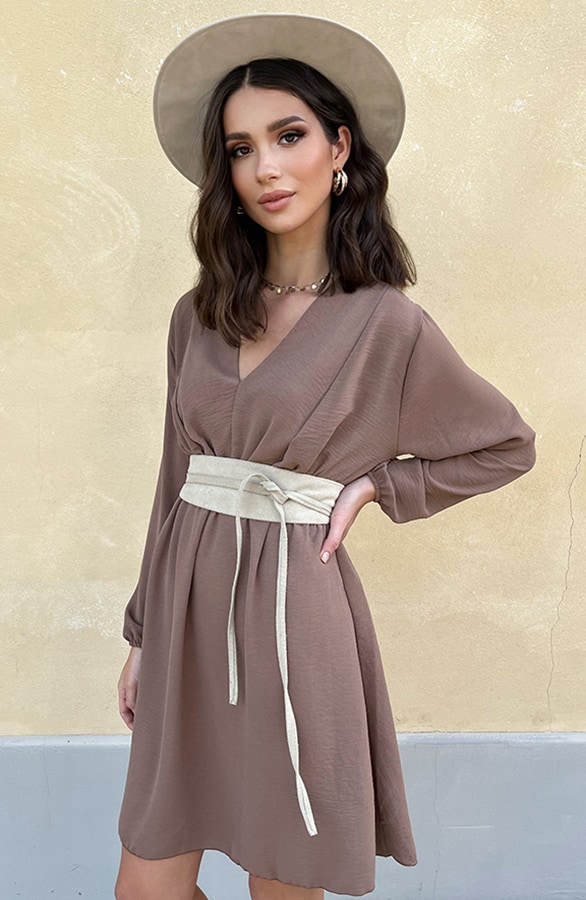 Limited Jurk Chicago Taupe – shoparchief, foto 6