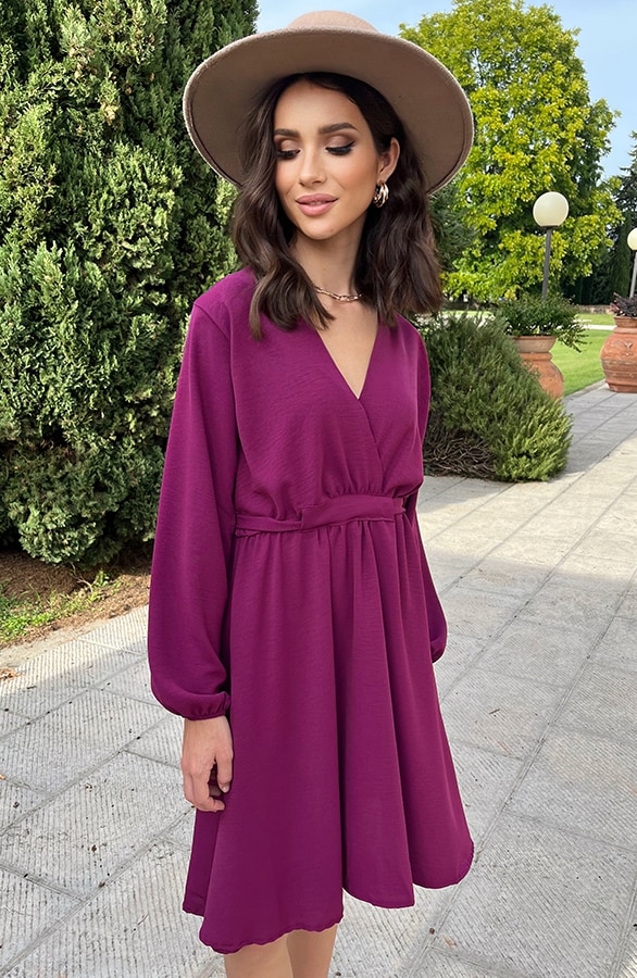 Londen Jurk Magenta – shoparchief, foto 3