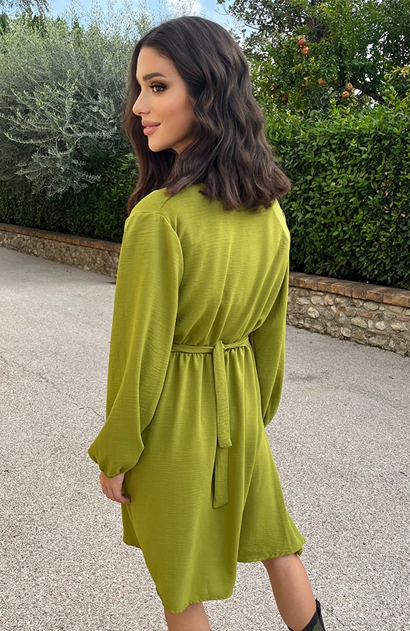 Londen Jurk Olive – shoparchief, foto 11