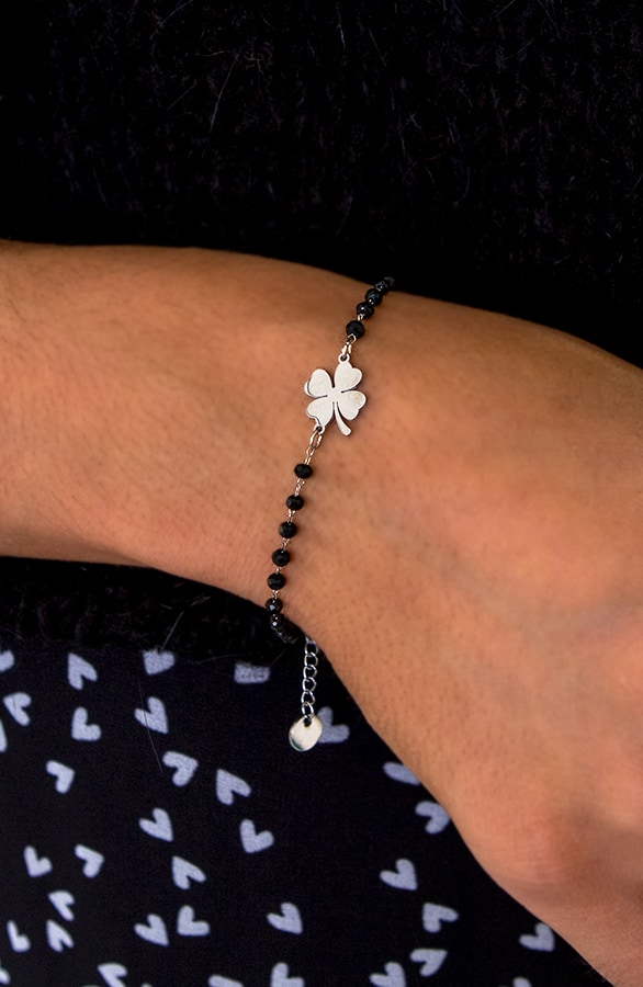 Lucky Klaver Armband Zilver – shoparchief