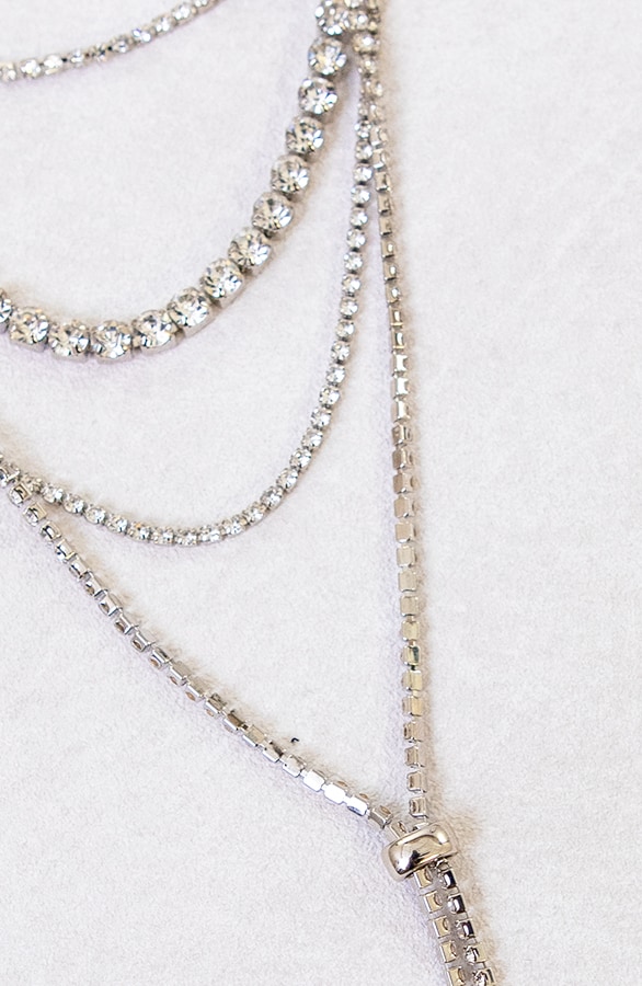 Luxe Tennis Ketting Zilver – shoparchief, foto 2
