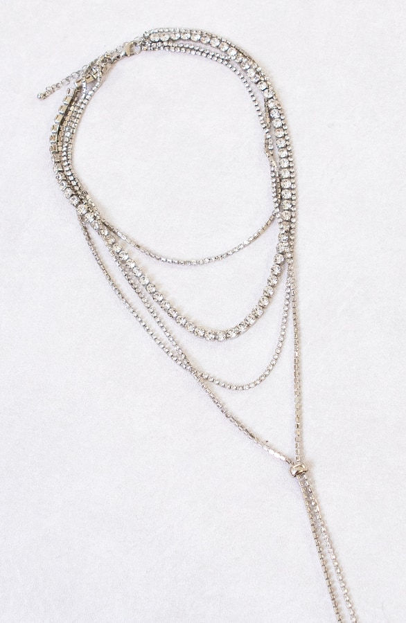 Luxe Tennis Ketting Zilver – shoparchief
