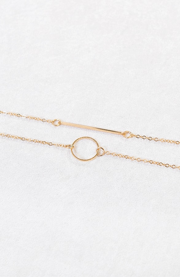 Minimalistisches Armband Set Gold, Shoparchiv, Foto 2