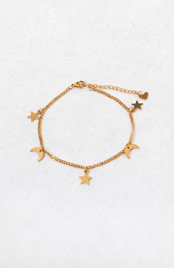 Moon Star Armband Goud – shoparchief