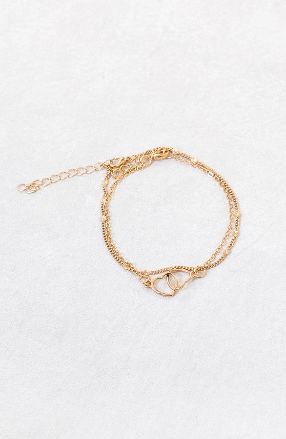 Open Heart Armband Gold Double, Shoparchiv, Foto 2