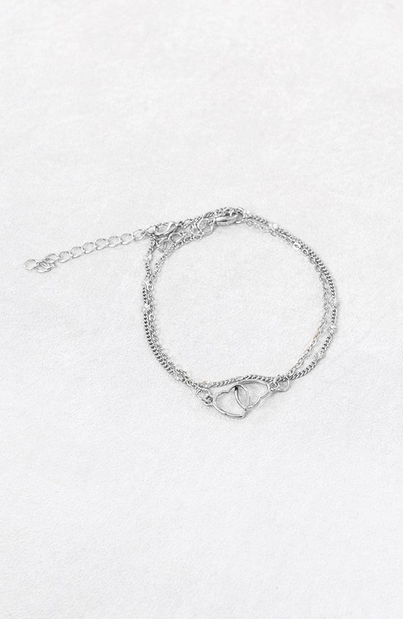 Open Heart Armband Silber Double, Shoparchiv, Foto 2