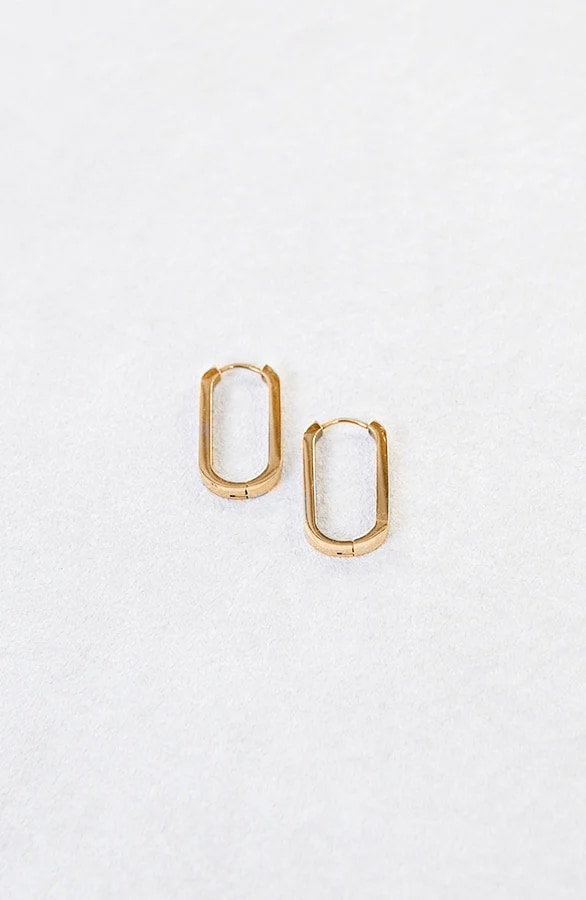 Ovalen Oorbellen Goud – shoparchief