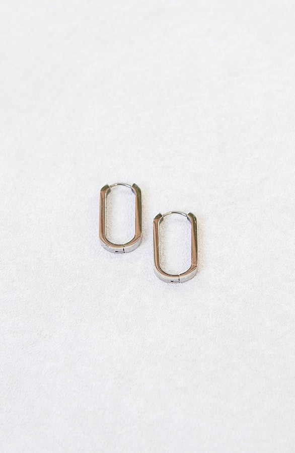 Ovalen Oorbellen Zilver – shoparchief