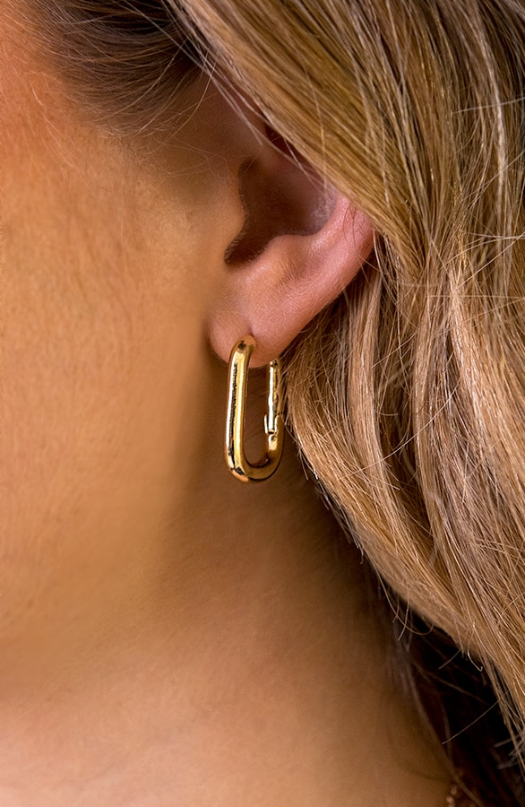 Rechthoekige Oorbellen Goud – shoparchief