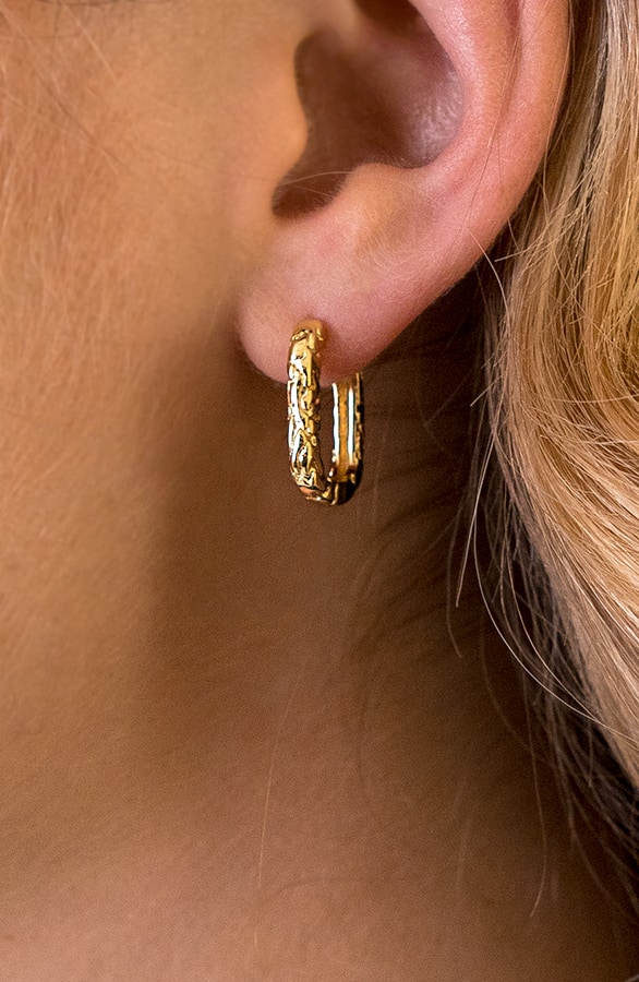 Rechthoekige Oorbellen Limited Goud – shoparchief